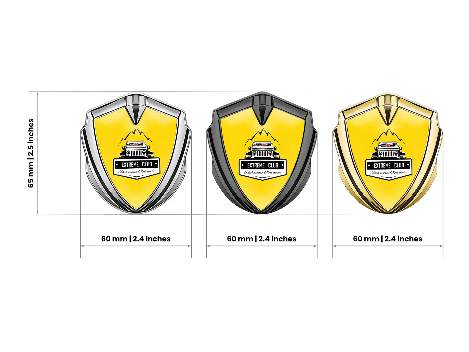 Emblem Car Badge Minimal Modern
